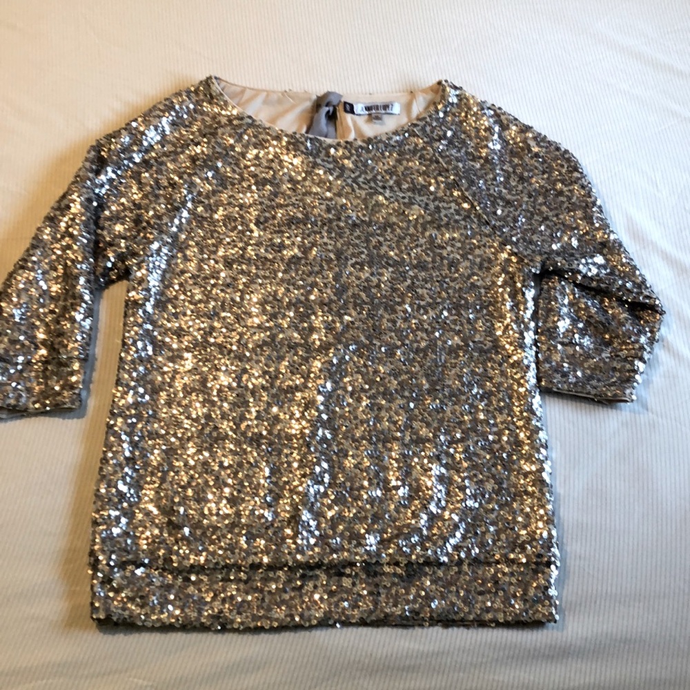 JENNIFER LOPEZ Holiday Sequined Blouse